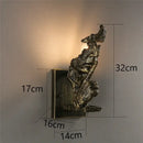 GobekUsa Loft Face Wall Lamp Décor Salon Lights Retro LED Indoor Lighting
