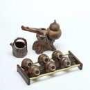 GobekUsa Ceramic Kung Fu Tea Set: High-End, Retro, Anti-Scalding, Easy Home Brewing