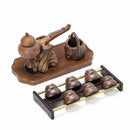 GobekUsa Ceramic Kung Fu Tea Set: High-End, Retro, Anti-Scalding, Easy Home Brewing