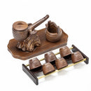GobekUsa Ceramic Kung Fu Tea Set: High-End, Retro, Anti-Scalding, Easy Home Brewing