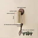 GobekUsa LED Wall Sconce Iron Rotate Kitchen Bedroom Hallway Yellow Travertine Wood Mirror Light