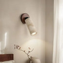 GobekUsa LED Wall Sconce Iron Rotate Kitchen Bedroom Hallway Yellow Travertine Wood Mirror Light