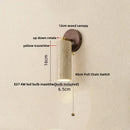 GobekUsa LED Wall Sconce Iron Rotate Kitchen Bedroom Hallway Yellow Travertine Wood Mirror Light