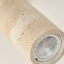 GobekUsa LED Wall Sconce Iron Rotate Kitchen Bedroom Hallway Yellow Travertine Wood Mirror Light