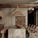 GobekUsa Bamboo LED Pendant Chandelier for Dining, Bedroom, Restaurant, Hotel & Home Decor