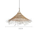 GobekUsa Bamboo LED Pendant Chandelier for Dining, Bedroom, Restaurant, Hotel & Home Decor