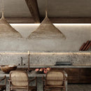 GobekUsa Bamboo LED Pendant Chandelier for Dining, Bedroom, Restaurant, Hotel & Home Decor