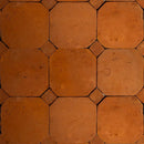 Rustic Cotto Natural Octagon Terracotta Tiles 8x8