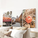 Autumn Pumpkin Set of 3 Prints. Rustic Fall Harvest Decor by Wall Art Set