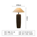 GobekUsa Ceramic Wabi Sabi Antique Japanese Floor Lamp for Living Room