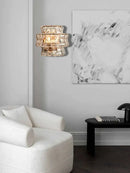 GobekUsa Dark Brown Glass Wall Sconce Lamps, LED Decoration for Living Room, Aisle, Bedside