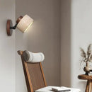 GobekUsa Iron Rotate LED Wall Light Sconce Yellow Travertine: Modern Nordic Bedroom Lamp