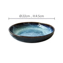 GobekUsa Ceramic Salad Bowl - 8.5inch Deep Dish Plate - Eco-Friendly Porcelain Bowl