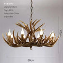 GobekUsa Antler Pendant Chandelier for Home and Bar Decor - Industrial Deer Horn Fixture