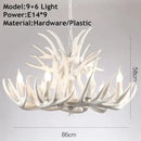 GobekUsa Antler Pendant Chandelier for Home and Bar Decor - Industrial Deer Horn Fixture