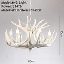 GobekUsa Antler Pendant Chandelier for Home and Bar Decor - Industrial Deer Horn Fixture