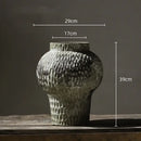 GobekUsa Coarse Pottery Vase Chinese Retro Porcelain Floral Arrangement Home Decor