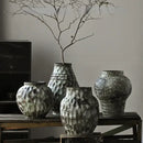 GobekUsa Coarse Pottery Vase Chinese Retro Porcelain Floral Arrangement Home Decor