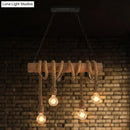 GobekUsa Industrial Brown Pendant Light with 4 Rope Lights - Perfect for Restaurants and Warehouses
