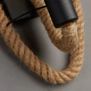 Rustic industrial hemp rope wall lamp bedroom edison sconce by Decorbites