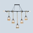 GobekUsa Rustic Iron Birdcage Island Light for Dining Room Ceilings - Suspended Lighting Fixture