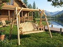 Rustic Log Swing Set by Cedar Creek Rustic Furniture