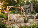 Rustic Log Swing Set by Cedar Creek Rustic Furniture