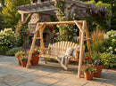 Rustic Log Swing Set by Cedar Creek Rustic Furniture