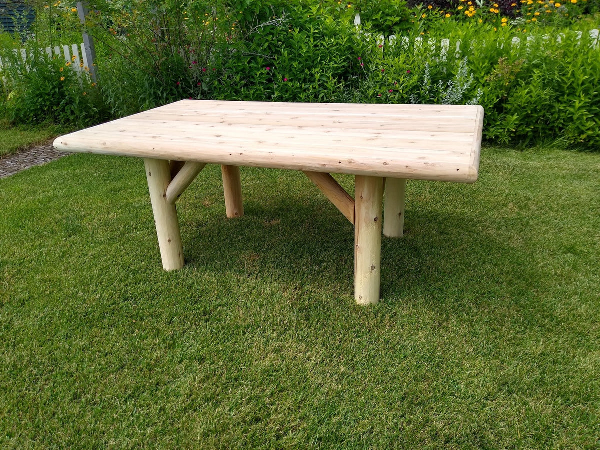 Rustic Outdoor Wooden Patio Table, photo 2 of 2