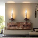 GobekUsa Country Retro Solid Wood Wall Light for Bedroom & Living Room