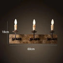 GobekUsa Country Retro Solid Wood Wall Light for Bedroom & Living Room