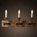 GobekUsa Country Retro Solid Wood Wall Light for Bedroom & Living Room
