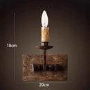 GobekUsa Country Retro Solid Wood Wall Light for Bedroom & Living Room