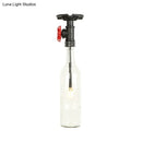 GobekUsa Rustic Single Light Semi Flushmount with Glass Shade - Bottle Design