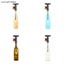 GobekUsa Rustic Single Light Semi Flushmount with Glass Shade - Bottle Design