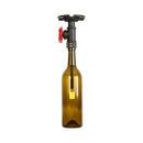GobekUsa Rustic Single Light Semi Flushmount with Glass Shade - Bottle Design