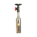 GobekUsa Rustic Single Light Semi Flushmount with Glass Shade - Bottle Design