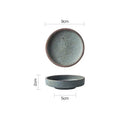 Rustic speckled ceramic sauce dishes dining room snack plates by Decorbites
