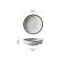 Rustic speckled ceramic sauce dishes dining room snack plates by Decorbites