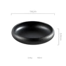 Rustic speckled white & black ceramic kimchi plate dining room dish by Decorbites