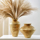 GobekUsa Golden Vase Resin Handicraft Flower Arrangement Home Decor Bouquet Accent