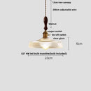 GobekUsa Cullet Glass LED Pendant Lamp with Walnut Copper Design for Living and Dining Room