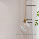 GobekUsa Cullet Glass LED Pendant Lamp with Walnut Copper Design for Living and Dining Room
