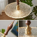 GobekUsa Cullet Glass LED Pendant Lamp with Walnut Copper Design for Living and Dining Room