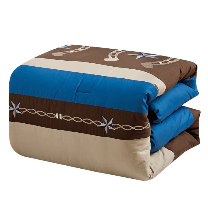 Rustic Western Horseshoe Star Comforter