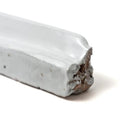 Rustic White Rail Glazed Terracotta Moldings 2x8