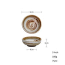 Rustic white speckled ceramic seasoning sauce dish kitchen tableware by Decorbites