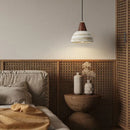 GobekUsa Ceramic Wood LED Hanging Pendant Light - Nordic Modern Design