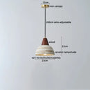 GobekUsa Ceramic Wood LED Hanging Pendant Light - Nordic Modern Design