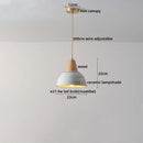 GobekUsa Ceramic Wood LED Hanging Pendant Light - Nordic Modern Design